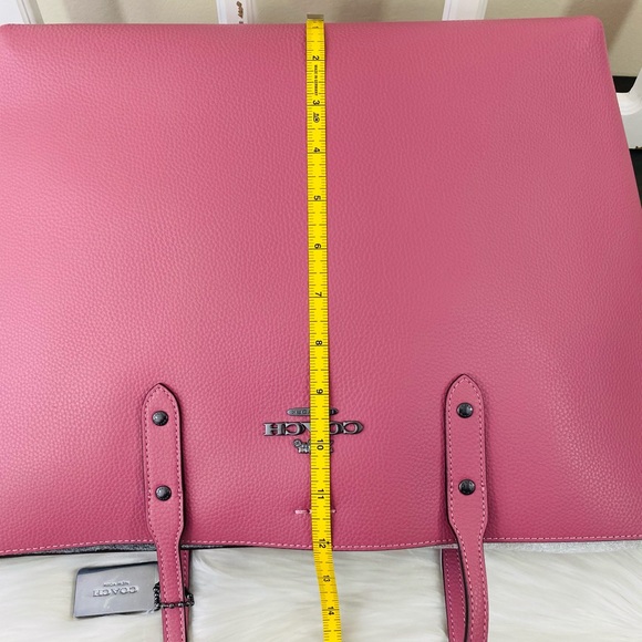 COACH Leather Town Tote - Picture 11 of 14
